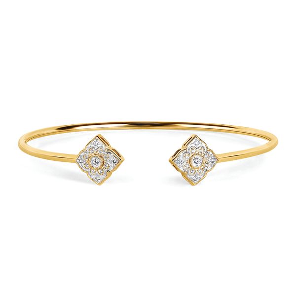 14k Yellow Gold Diamond Bracelet