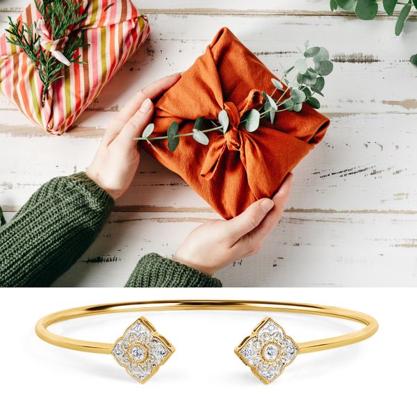 14k Yellow Gold Diamond Bracelet - Image 2