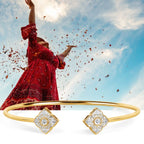 14k Yellow Gold Diamond Bracelet - Image 3