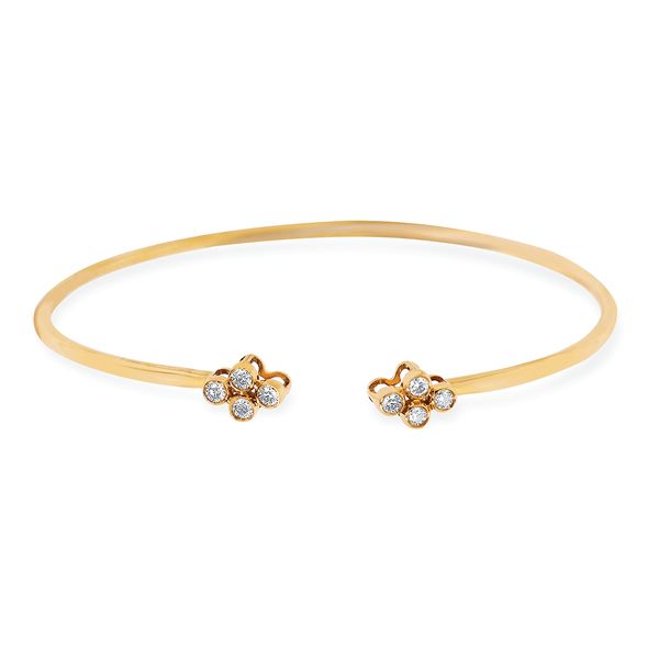 14k Yellow Gold Diamond Bracelet
