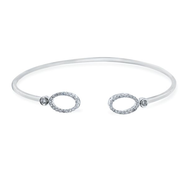 14k White Gold Diamond Bracelet
