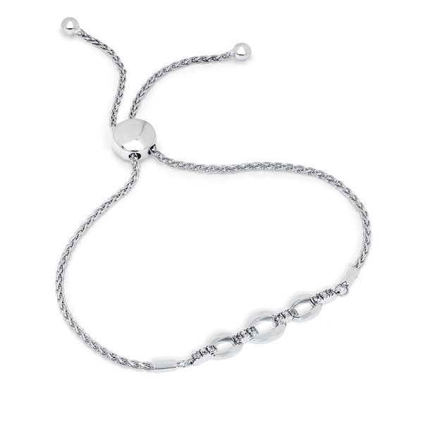 Sterling Silver Diamond Bracelet