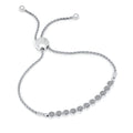 Sterling Silver Diamond Bracelet