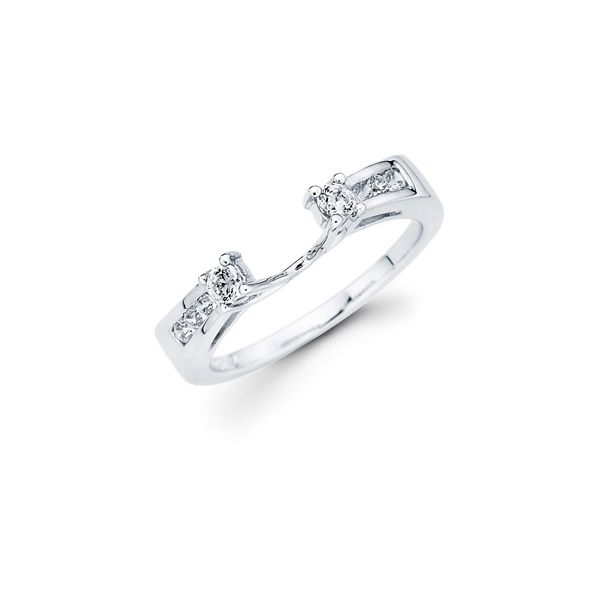 14k White Gold Wrap Ring