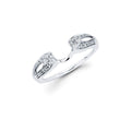 14k White Gold Wrap Ring