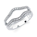 14k White Gold Ring Insert