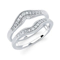 14k White Gold Ring Insert
