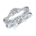 14k White Gold Ring Insert