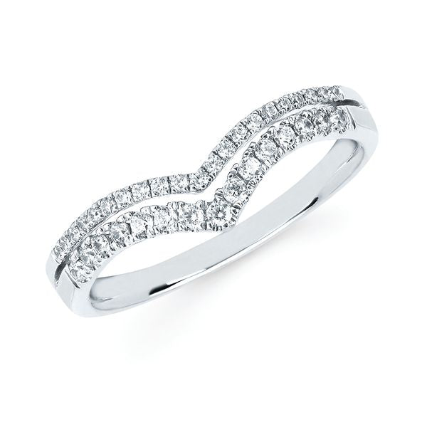 14k White Gold Wrap Ring