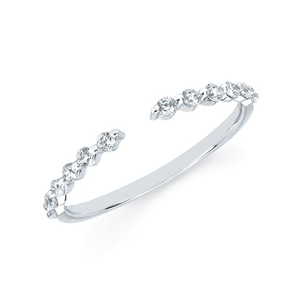 14k White Gold Wrap Ring