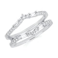 14k White Gold Ring Insert