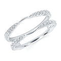 14k White Gold Ring Insert