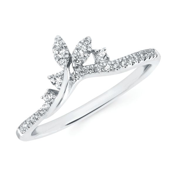 14k White Gold Wrap Ring