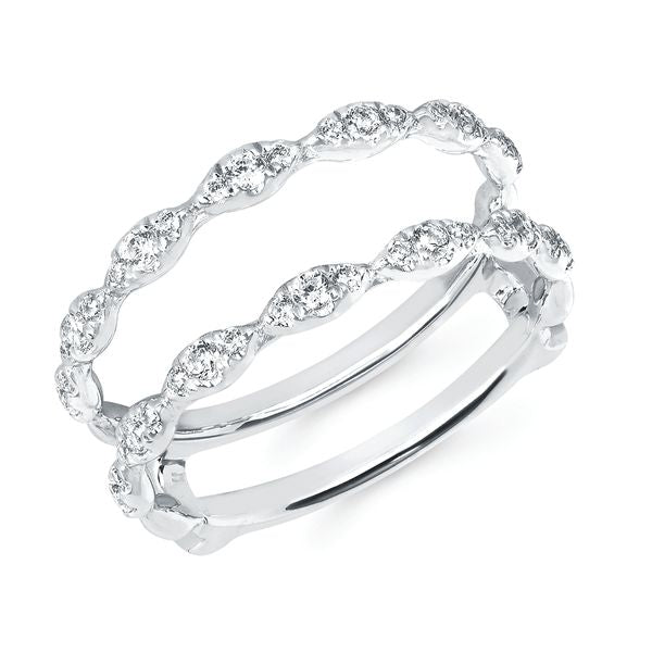 14k White Gold Ring Insert