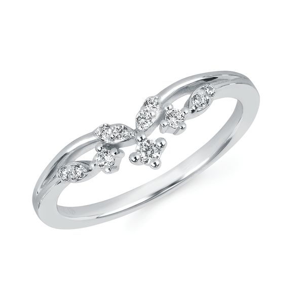 14k White Gold Wrap Ring