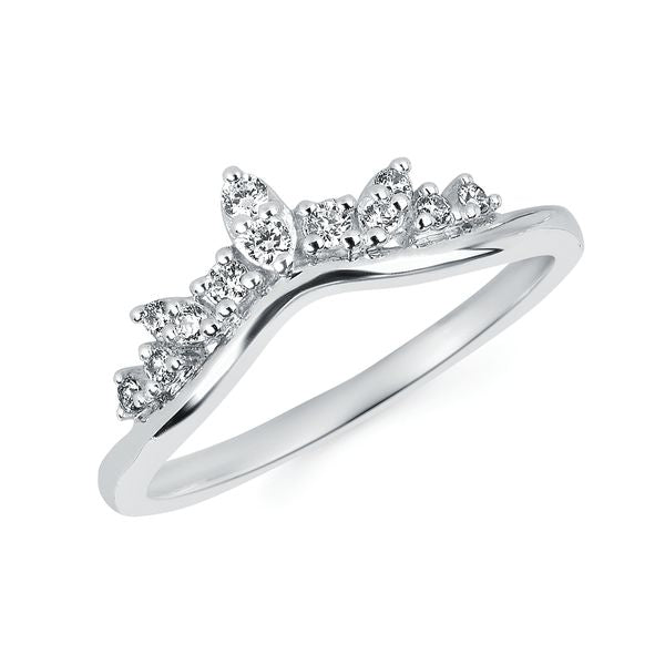 14k White Gold Wrap Ring