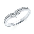14k White Gold Wrap Ring