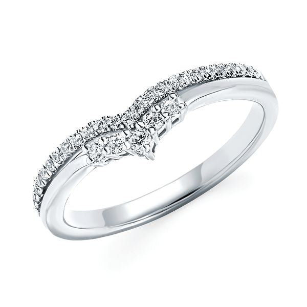 14k White Gold Wrap Ring