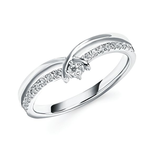 14k White Gold Wrap Ring