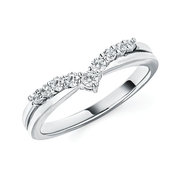 14k White Gold Wrap Ring