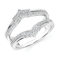 14k White Gold Ring Insert