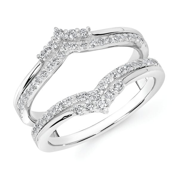 14k White Gold Ring Insert
