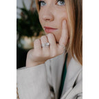 14k White Gold Wrap Ring - Image 2