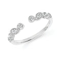 14k White Gold Wrap Ring