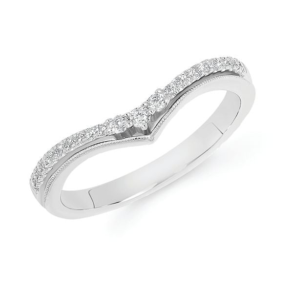 14k White Gold Wrap Ring