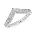 14k White Gold Wrap Ring