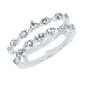 14k White Gold Ring Insert