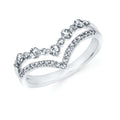 14k White Gold Wrap Ring