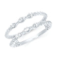 14k White Gold Ring Insert