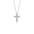 1.02 CTW Cross Pendant Necklace