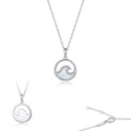 Seafoam Mother Of Pearl Pendant Necklace