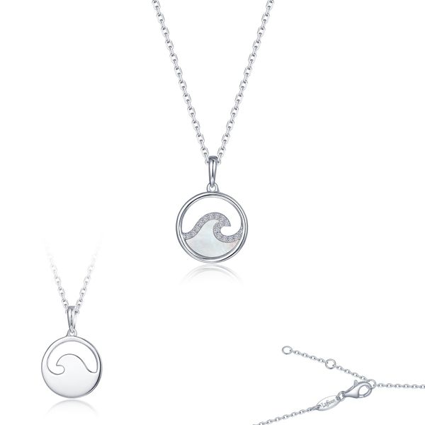Seafoam Mother Of Pearl Pendant Necklace
