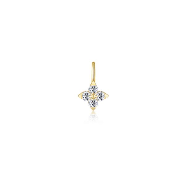 Trillium Flower Charm Pendant