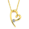 14k Yellow Gold Heart Pendant