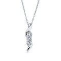 14k White Gold Diamond Pendant