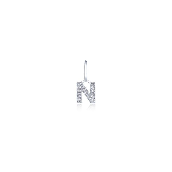 Letter N Charm Pendant