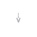 Letter V Charm Pendant