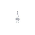 Silhouette Boy Pendant Charm