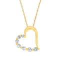 14k Yellow Gold Diamond Pendant