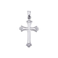 14K White Gold Cross Pendant