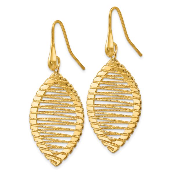 Leslie's Sterling Silver Gold-plated Shepherd Hook Earrings - Image 2