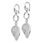Leslie's Sterling Silver Rhodium-plated Filigree Dangle Earrings - Image 2