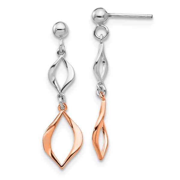 Leslie's Sterling Silver & Rose-tone Dangle Earrings
