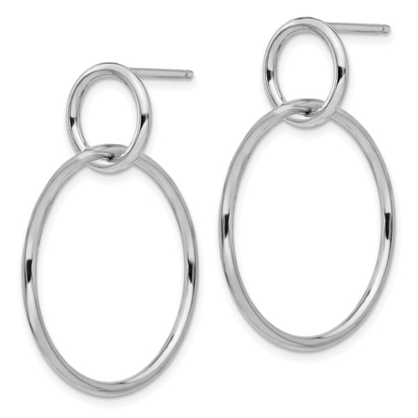 Leslie's Sterling Silver Polished Post Dangle Earrings - Image 2