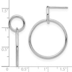Leslie's Sterling Silver Polished Post Dangle Earrings - Image 4