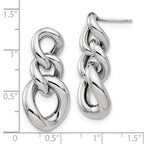 Leslie's Sterling Silver Polished Post Dangle Earrings - Image 4
